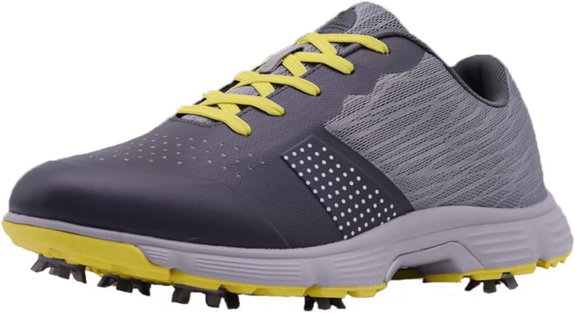 

Мужские кроссовки для гольфа с сеткой, легкие, комфортные, спортивные, модные, дышащие обувь для гольфа Omcam, желтый