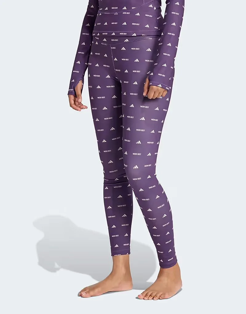 Adidas performance Adidas x moon boot legging в цвете Aurora Plum