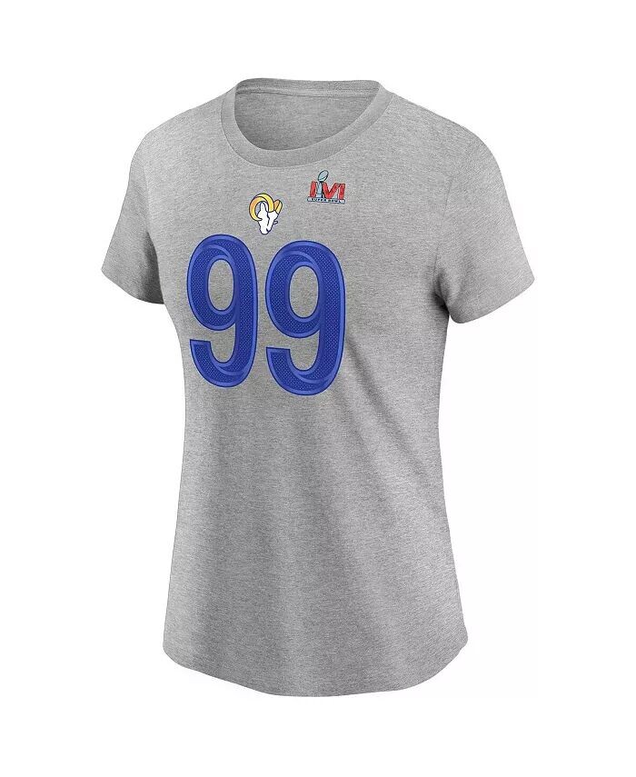 

Женская футболка Aaron Donald Royal Los Angeles Rams Super Bowl LVI с именем и номером Nike