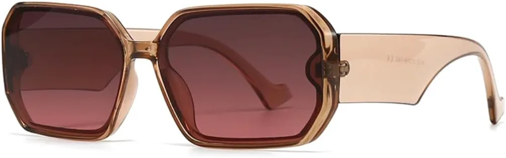 

Солнцезащитные очки с защитой UV400 | Круглая легкая оправа, градиентные линзы | Для женщин и мужчин, для занятий спортом на открытом воздухе и вождения DSVIGF, Beige