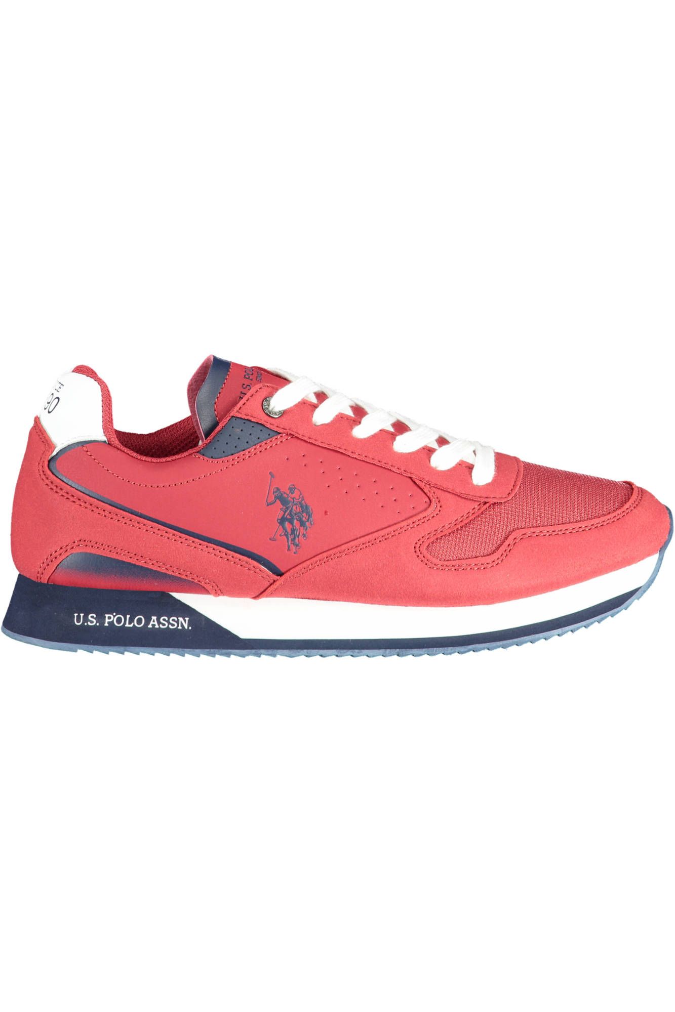

Красные мужские кроссовки из полиэстера U.S. Polo Assn.