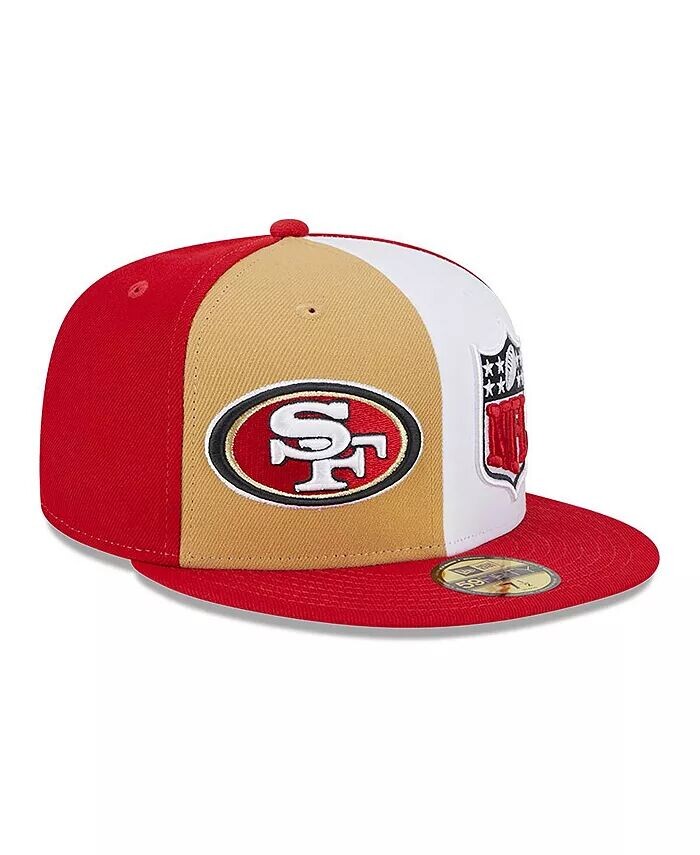 

Мужская золотая, алая бейсболка San Francisco 49ers 2023 Sideline 59FIFTY Fitted New Era