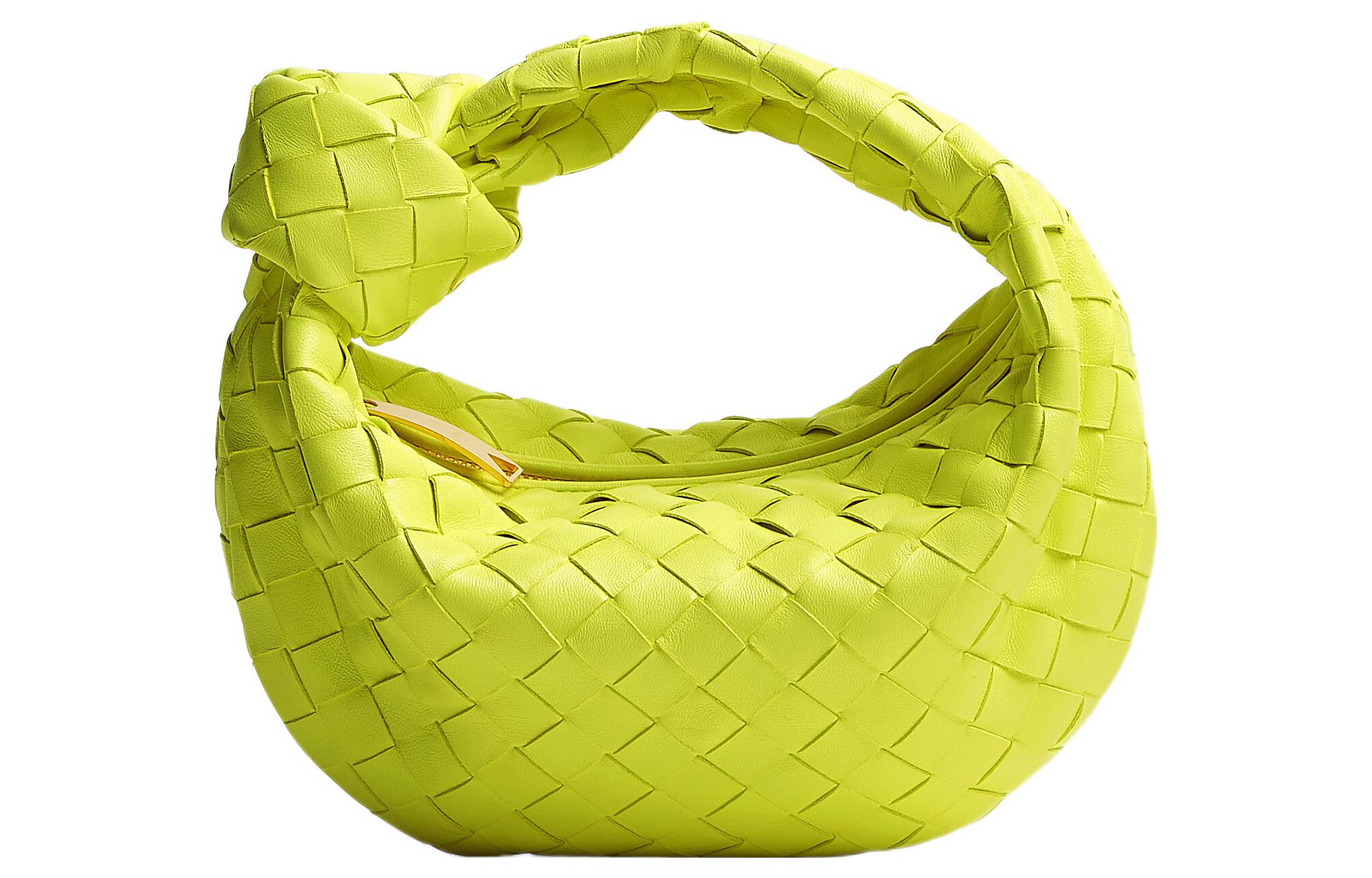 

Bottega Veneta Мини-сумка из овчины женская Lemon Kiwi Green