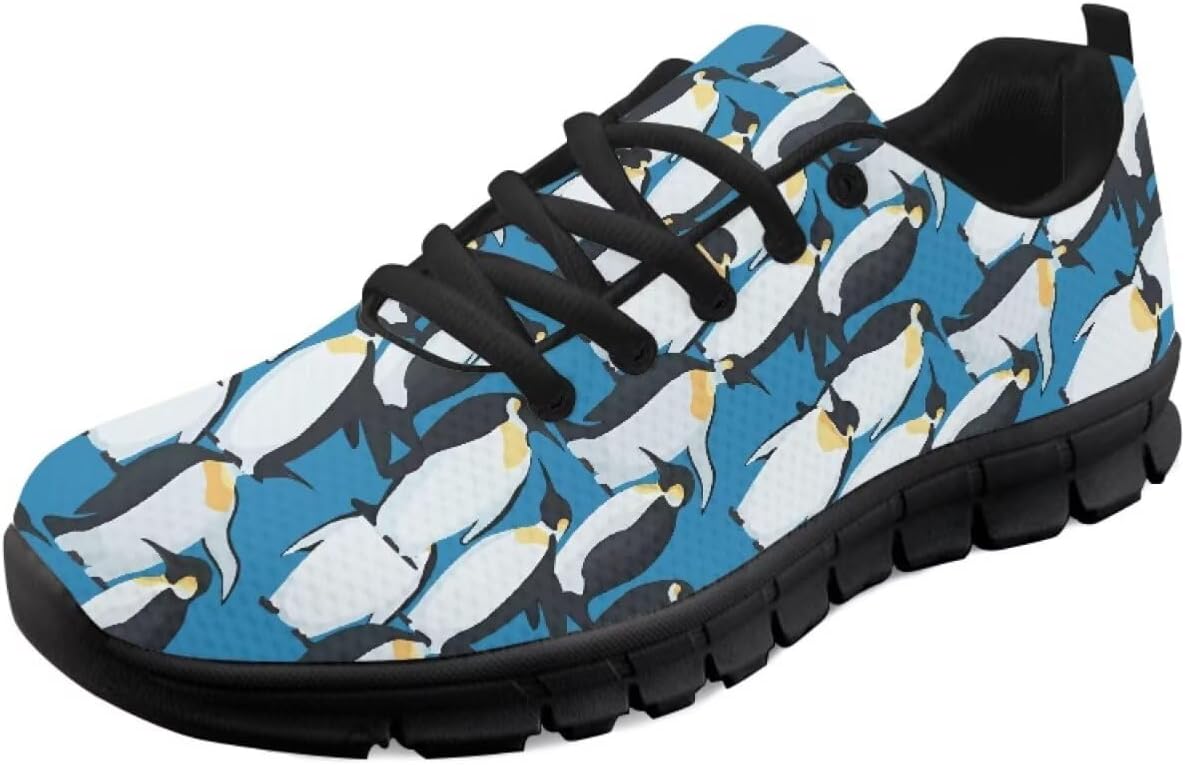 

GETELINSENG Женские и мужские кроссовки для бега, модные теннисные, для тренировок в зале, для фитнеса, удобные кроссовки для тенниса и ходьбы, легкие, Penguin