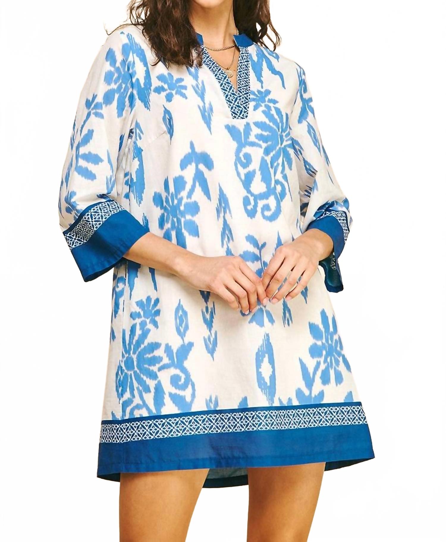 

Платье с контрастным цветочным принтом, разноцветное Pinch, Multi