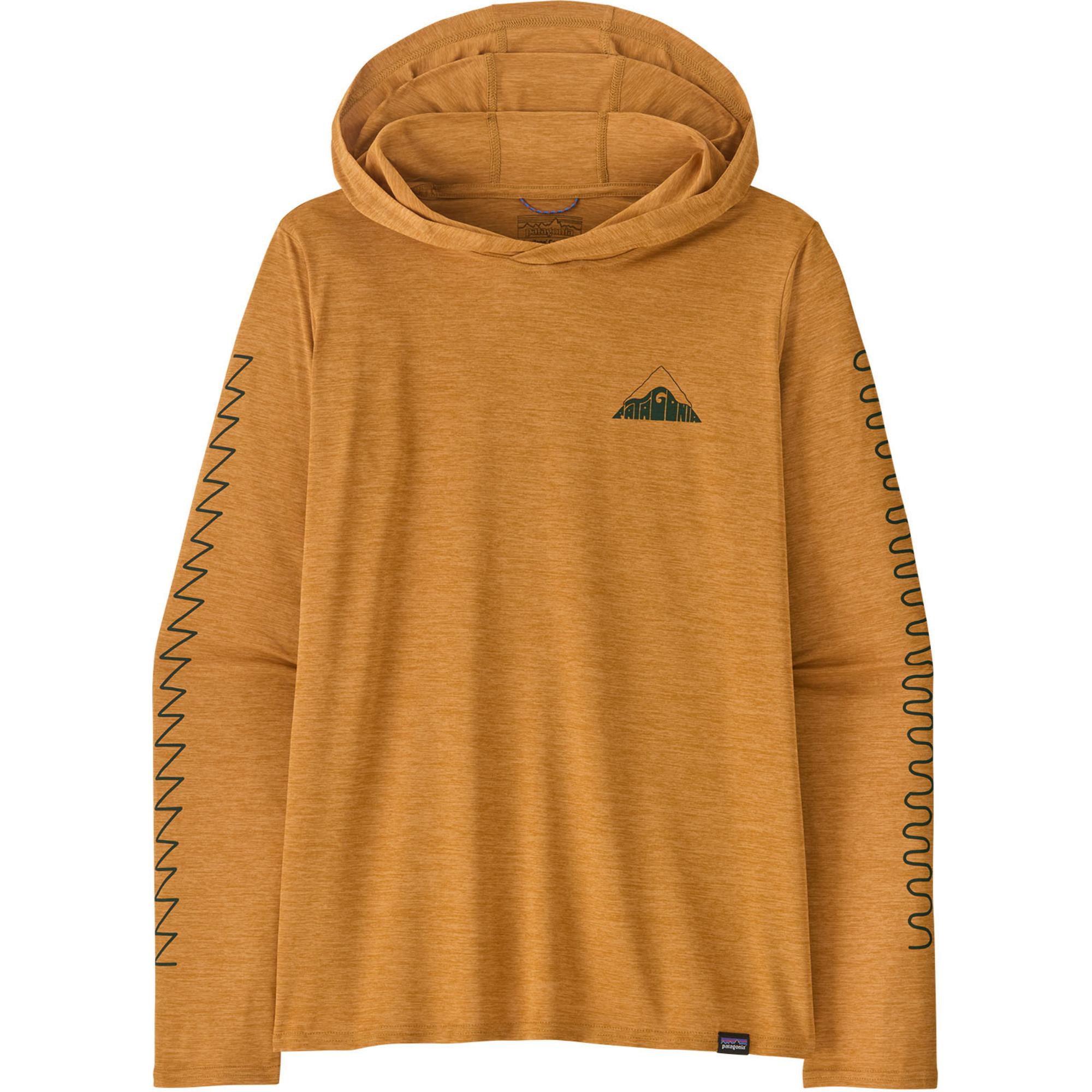 

Женская толстовка Capilene Cool Daily с графическим принтом Patagonia, Driftways/Talon Gold X-Dye