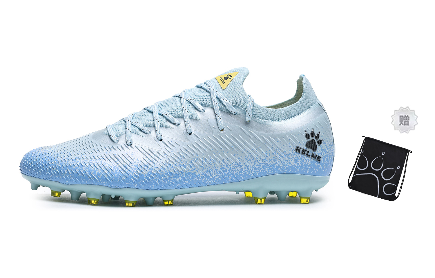 

KELME Молния 2.5 MG универсальные футбольные бутсы с амортизацией нескользящие износостойкие унисекс светло-голубые, цвет Light Blue