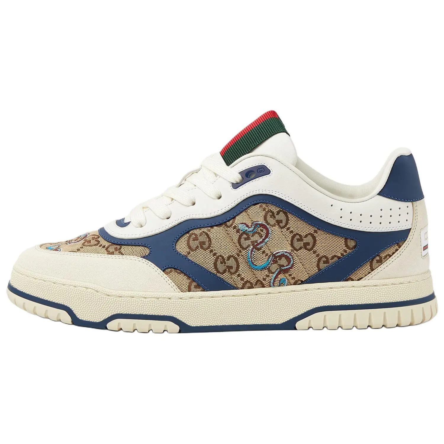 

Низкие кроссовки для скейтбординга Re-Web, цвет экрю, мужские GUCCI, Original Shoe Box Included
