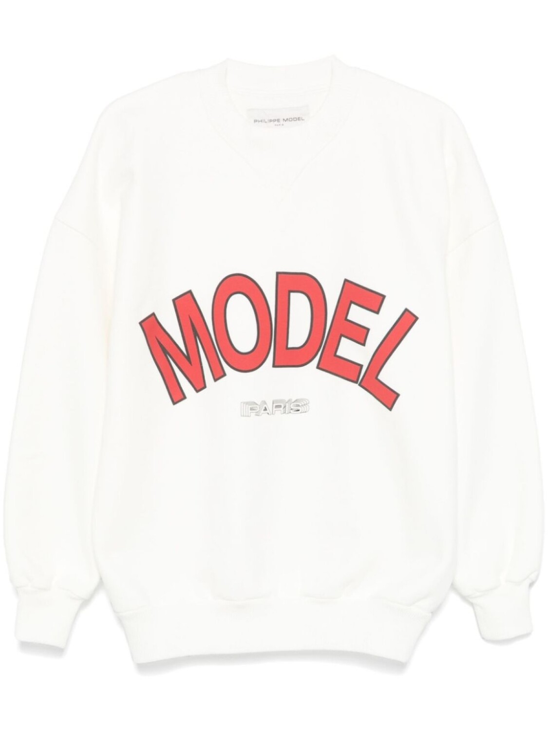 

Толстовка с текстовым принтом Philippe Model Paris, белый