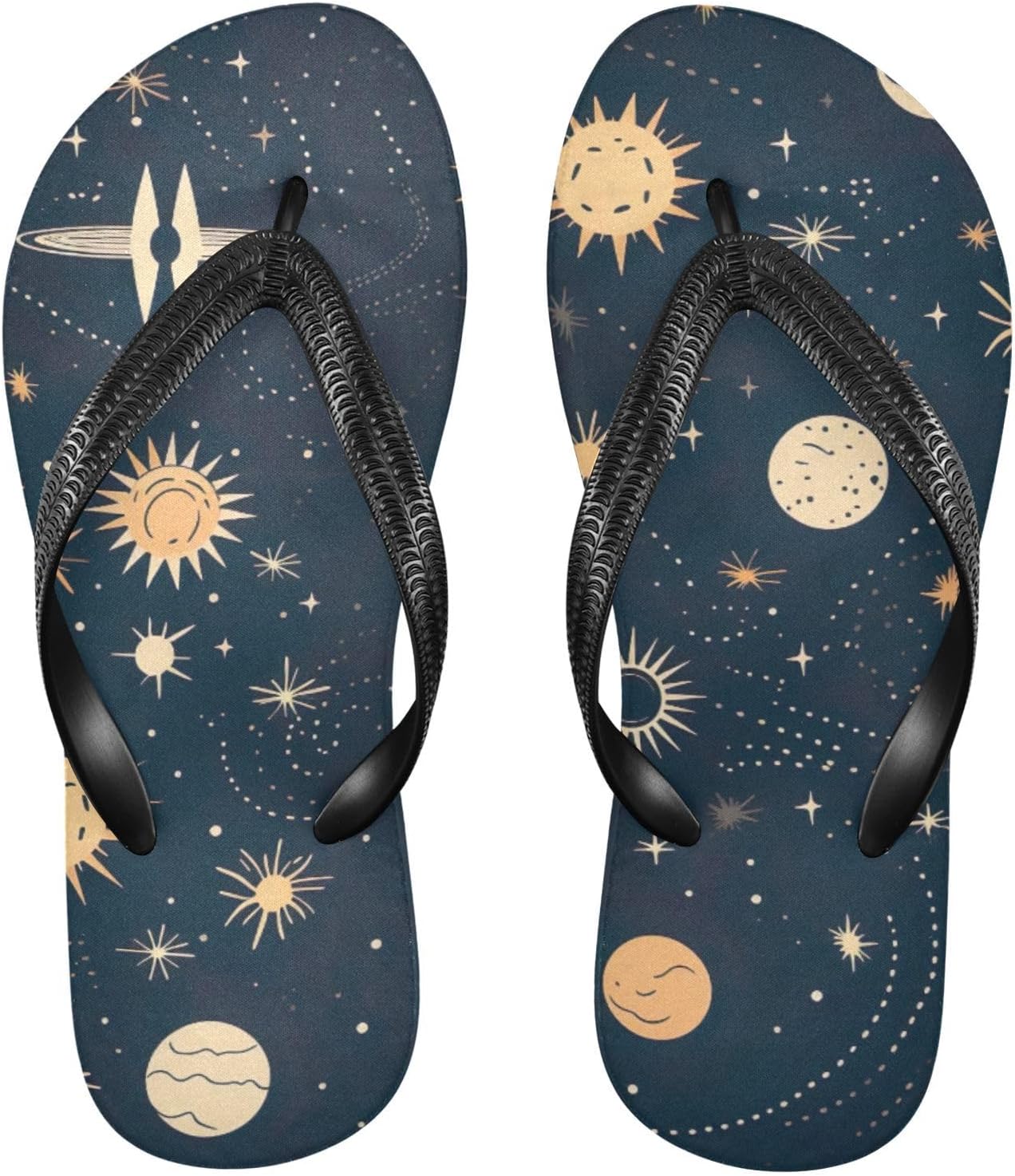 

Женские и мужские летние пляжные шлепанцы Space Planet Galaxy, повседневные сандалии для душа Kfbe