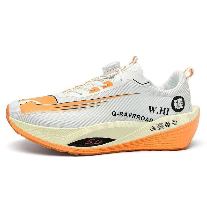 

Износостойкие, легкие, амортизирующие, с низким верхом, кроссовки для детей и подростков Kung Fu partners, белый/оранжевый