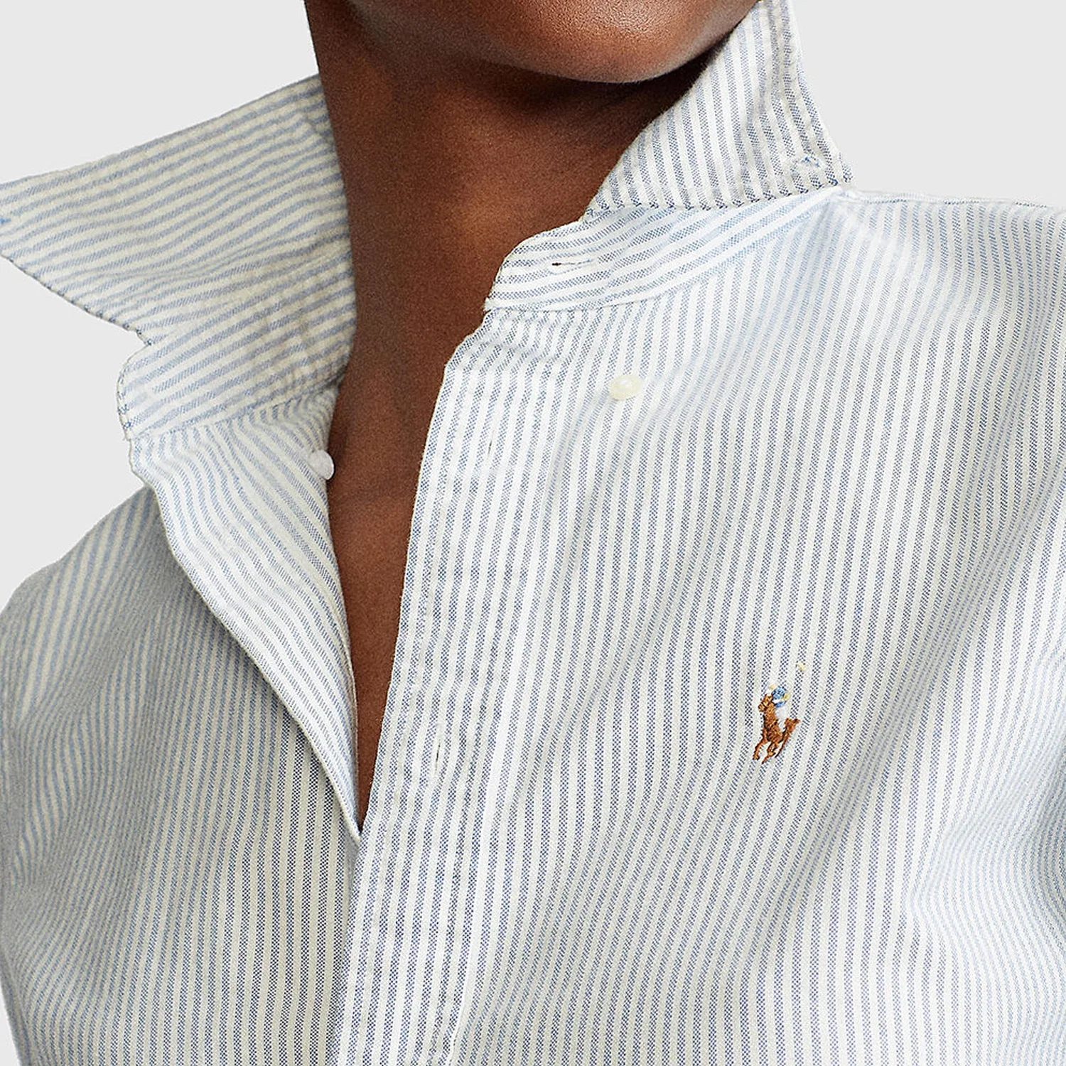 Рубашка синяя Polo Ralph Lauren — фото 4