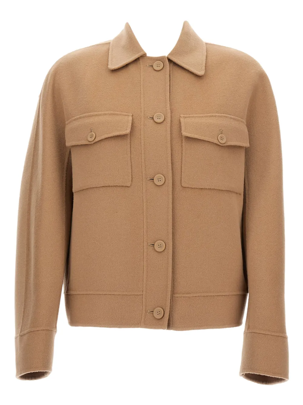 

Куртка с накладными карманами MAX MARA, коричневый
