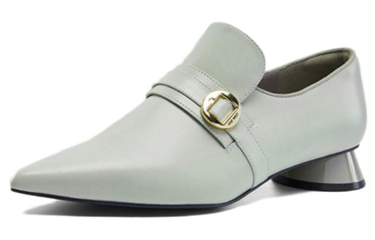 NINE WEST Женские туфли на платформе с массивным каблуком 3 см зелёные, цвет Green
