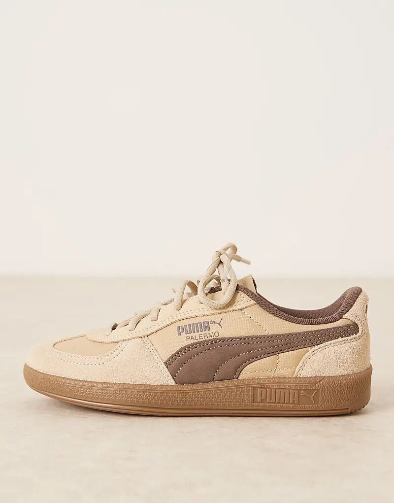 Кроссовки Puma Palermo бежевого цвета — фото 2