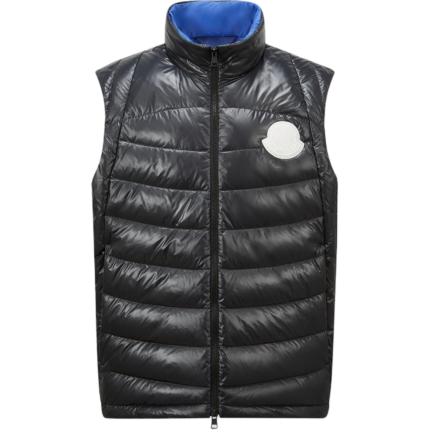 

Moncler Пуховик жилет с логотипом, Gray
