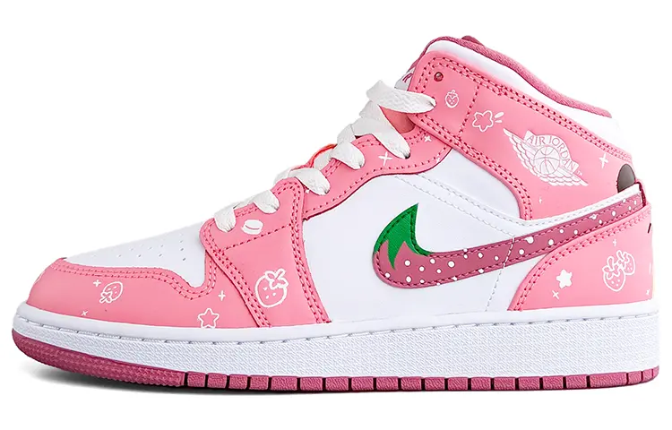 

Jordan Air Jordan 1 винтажные баскетбольные кроссовки женские, Pink