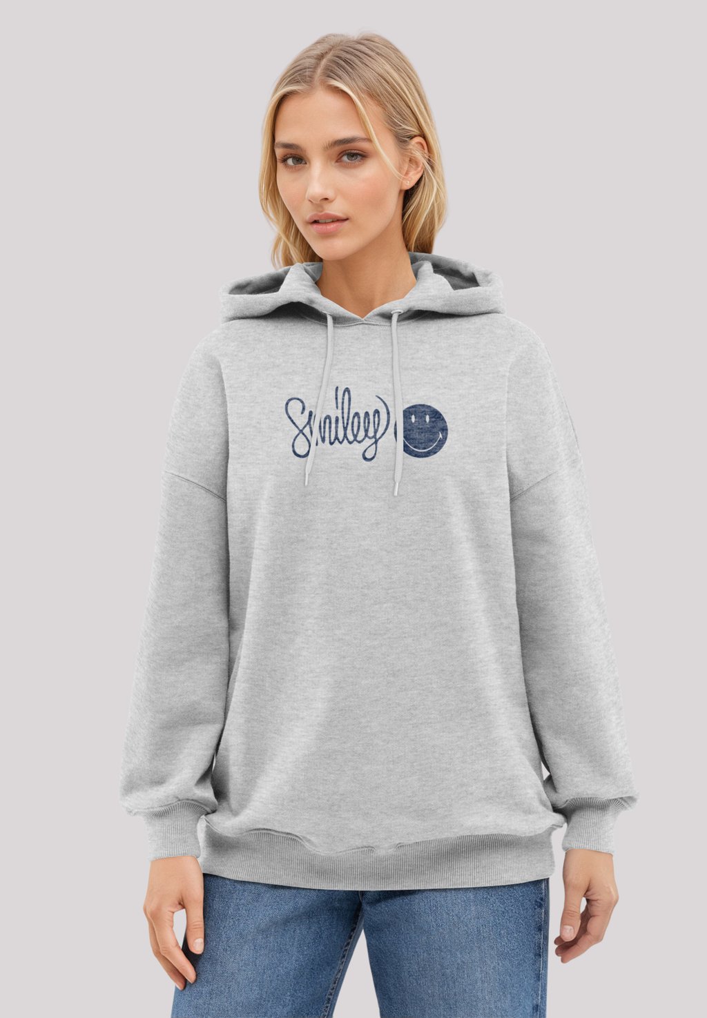 

Толстовка SMILEY - Hoodie F4NT4STIC, серый