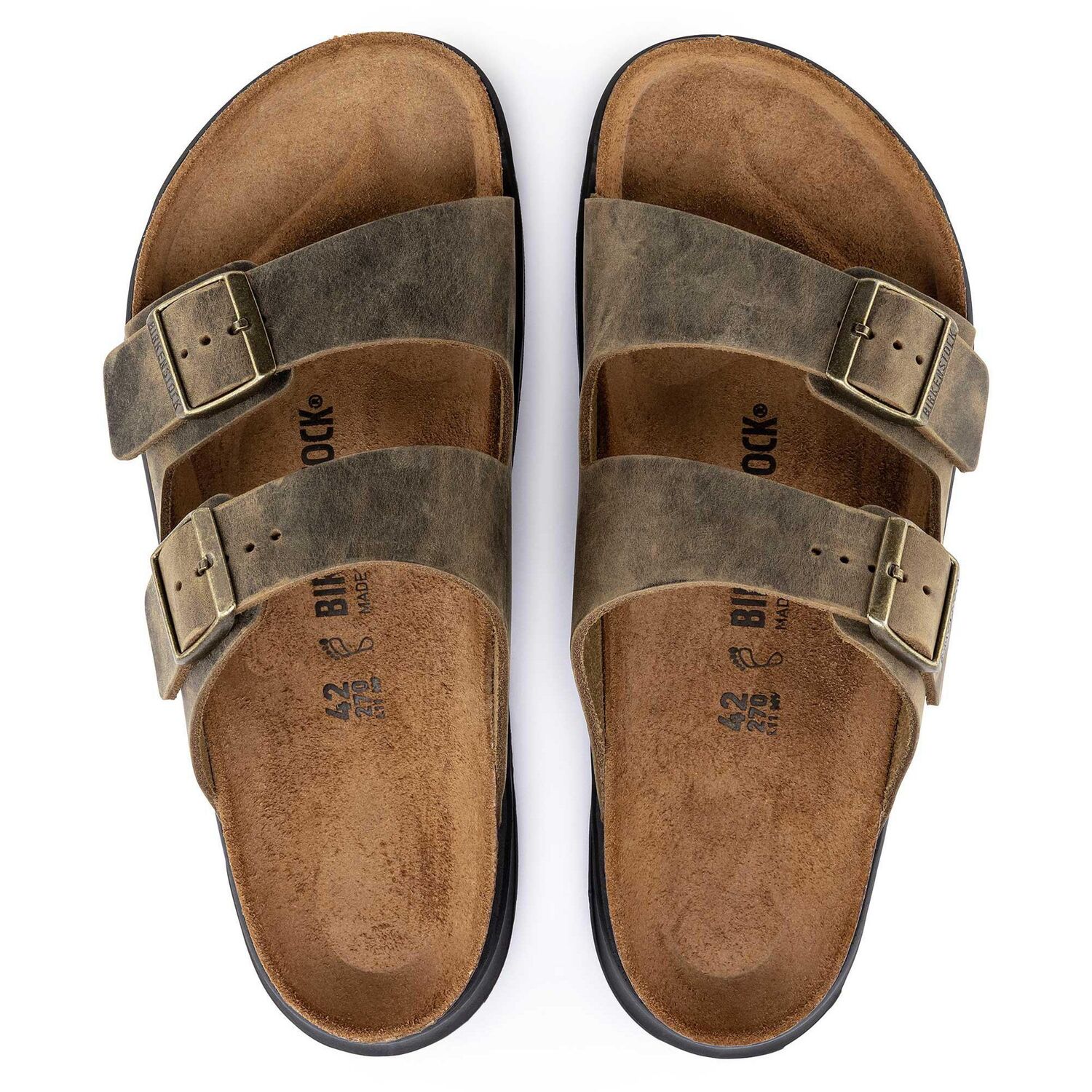 Мужские сандалии Arizona Crosstown Birkenstock, Faded Khaki — фото 3