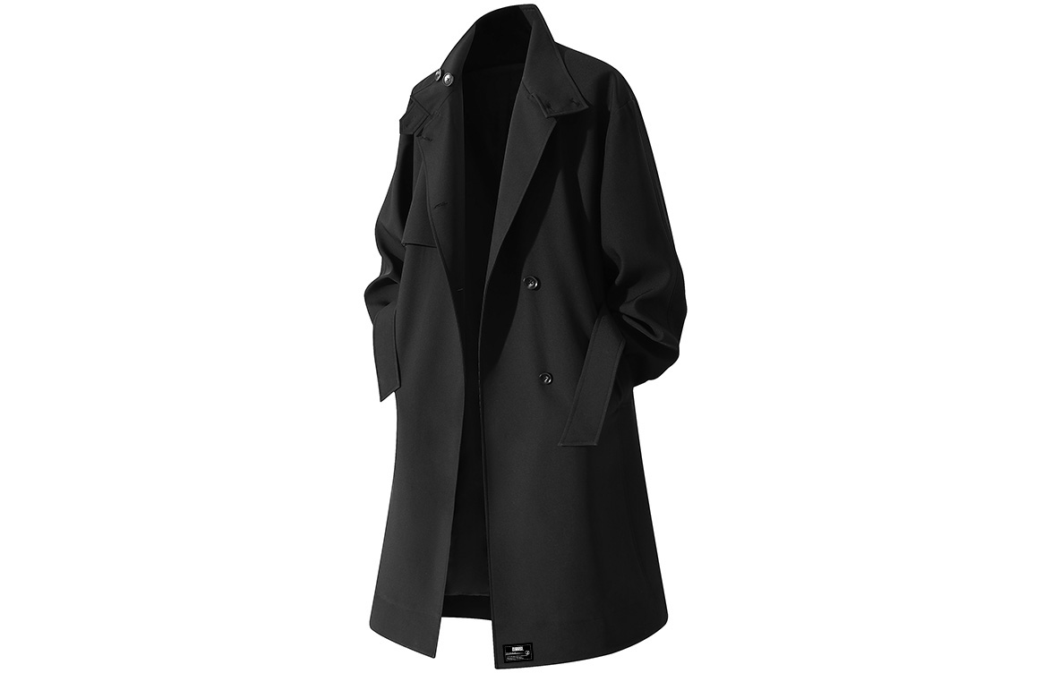 

Тренч Unisex Lapel Moderate ZIAREL, черный