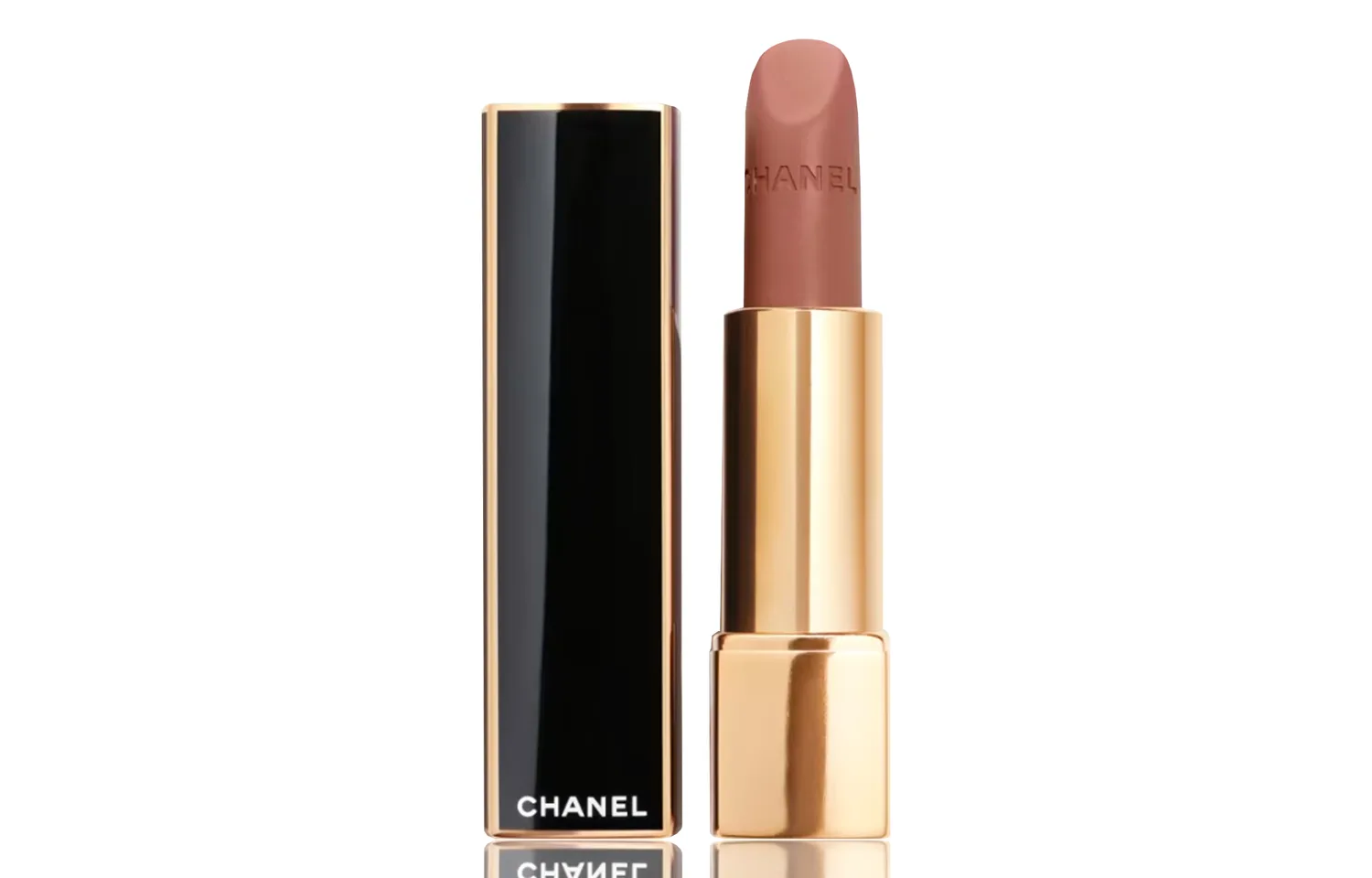 CHANEL Помада Gold Edge Black Tube, мягкая и яркая матовая, легко растушевывается, естественное осветление, 3,5 г, подарок на день рождения, #478 26 Limited New Color — фото 4