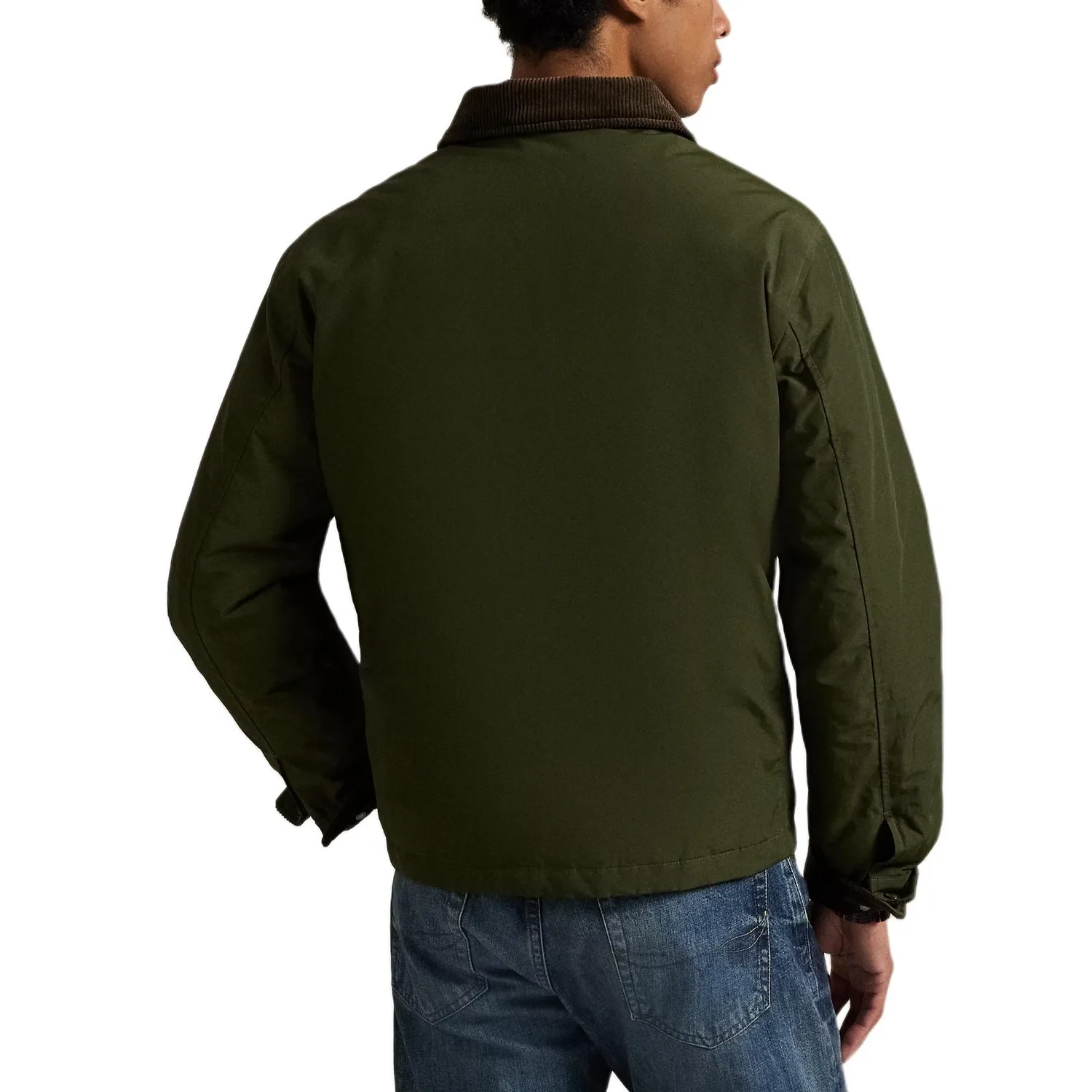 Куртка с воротником из вельвета Polo Ralph Lauren, Dark Loden Green — фото 4
