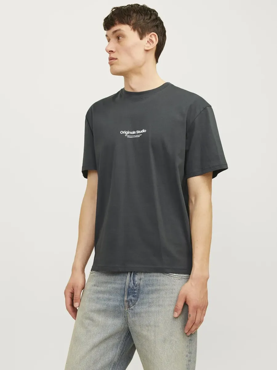 

Рубашка с круглым вырезом Jack & Jones "JORVESTERBRO TEE SS CREW NECK NOOS", цвет Forest River