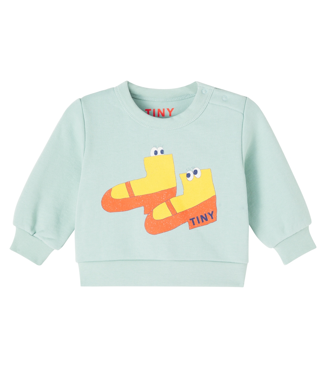 

Хлопковая толстовка с принтом Baby Walk Tinycottons, синий