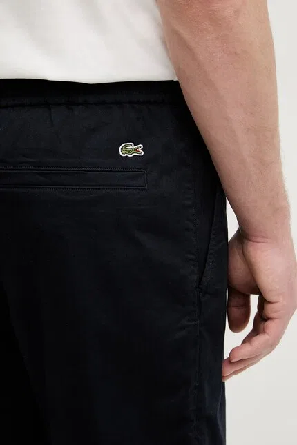 Шорты хлопковые с эластаном Lacoste, синий — фото 4