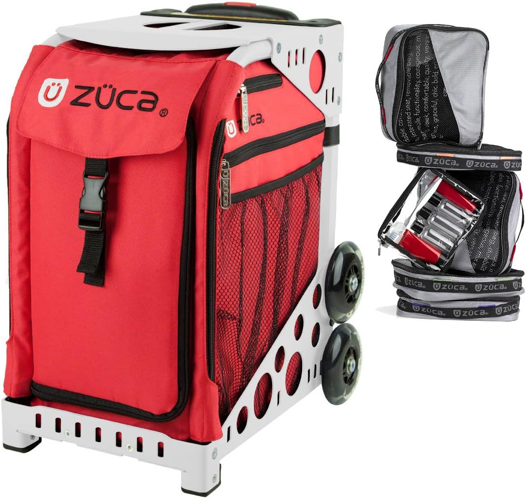 

Сумка-вкладыш ZUCA "Chili Sport" с белой рамой, мигающими колесами и набором флаеров