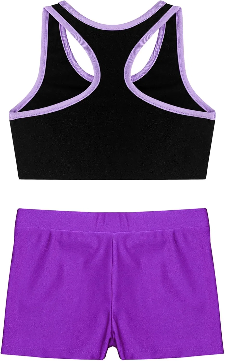 Детский спортивный комплект из топа и шорт YEAHDOR, Lavender — фото 4