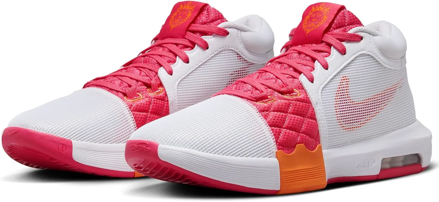 Мужские баскетбольные кроссовки Nike Lebron Witness VIII, белый/розовый — фото 3