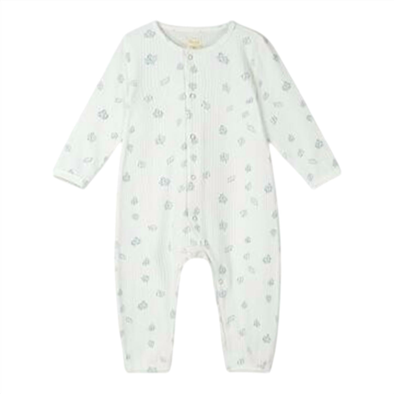 

Детский комбинезон Cameron в белом цвете с листочками Ettie + h