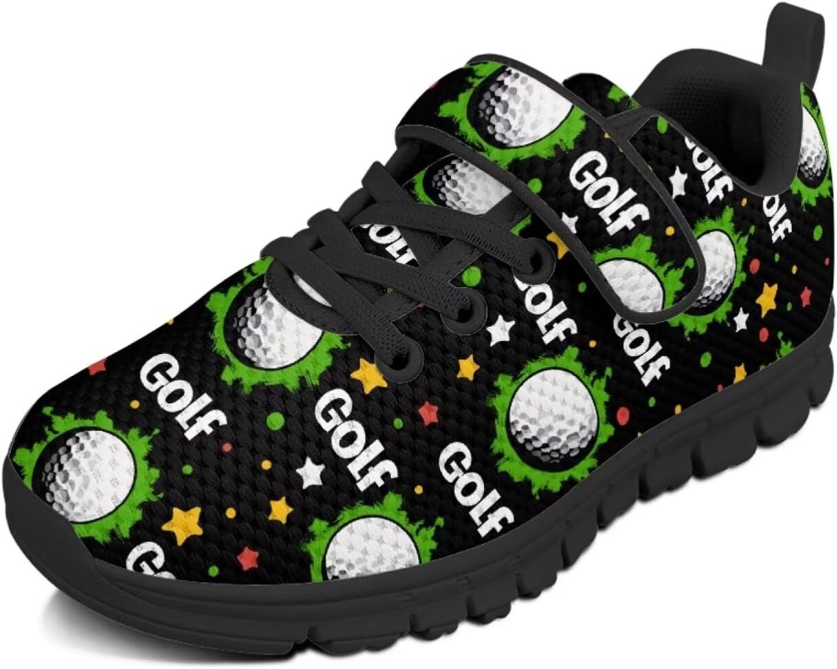 

Детские кроссовки для мальчиков, дышащие спортивные кроссовки для бега и тенниса для детей младшего и старшего возраста, размеры US 11-2.5 Pointodoor, черный