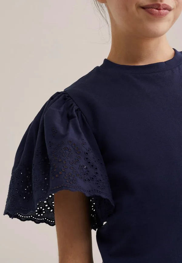 Простая футболка We Fashion, Dark Blue — фото 3