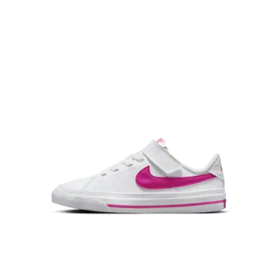 Кроссовки Nike Court Legacy, цвет White/Laser Fuchsia