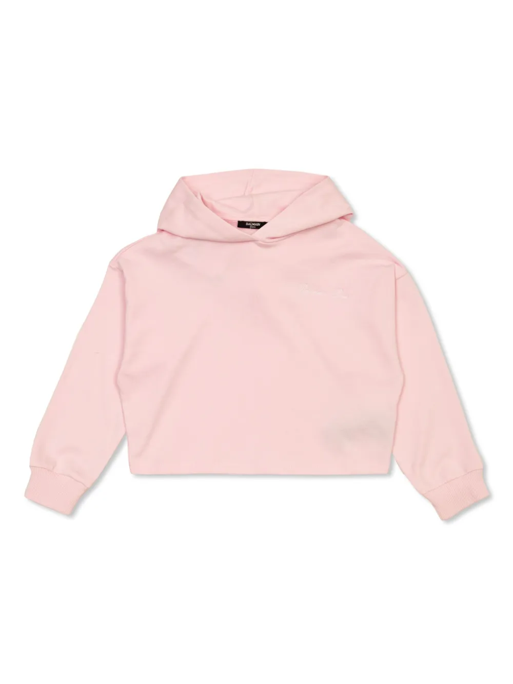 

Худи с вышитым логотипом Balmain Kids, розовый