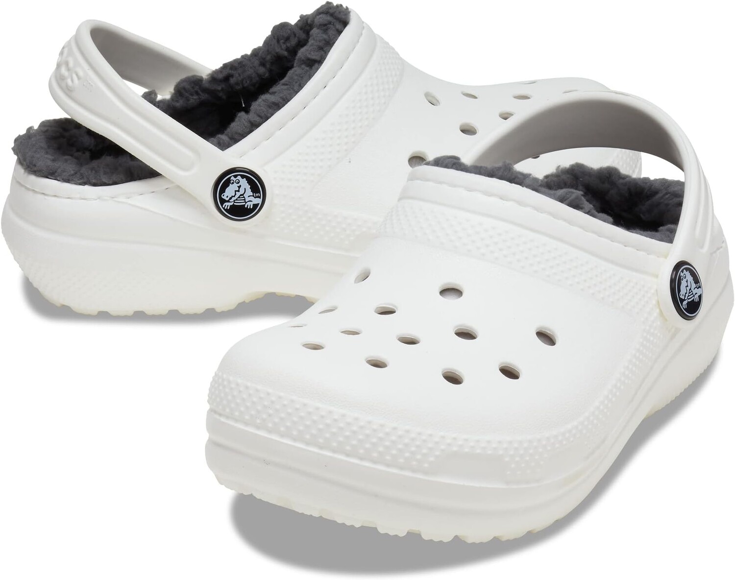 

Сабо Classic Lined Clog Crocs, цвет White/Grey