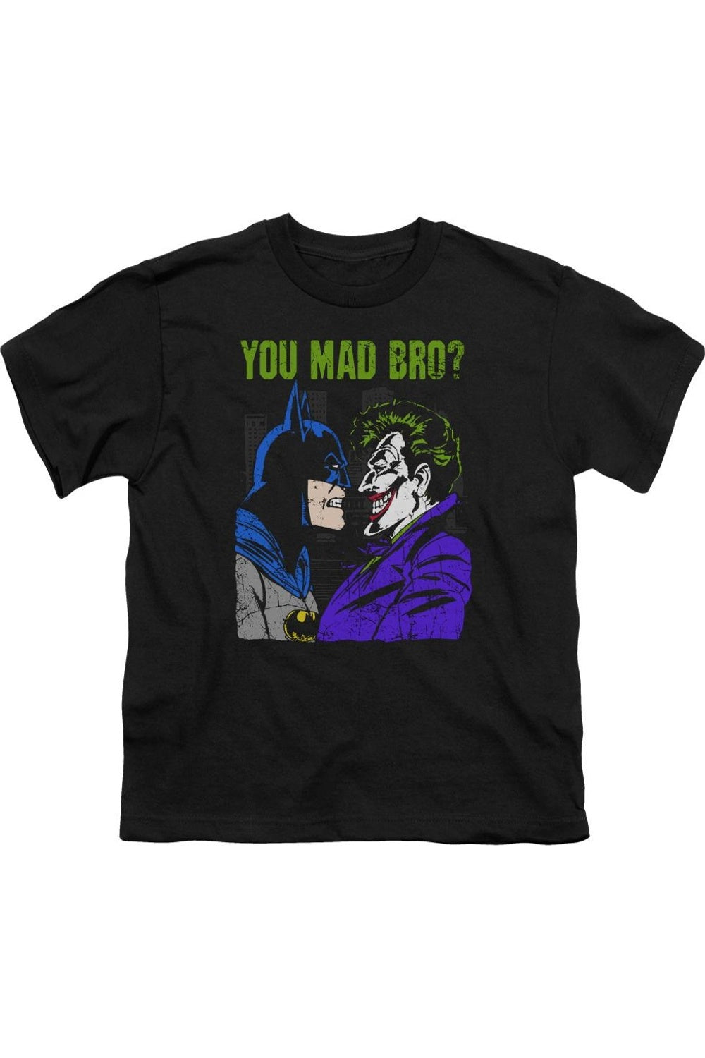 

Футболка DC Comics Mad Bro с коротким рукавом для детей Gildan, черный