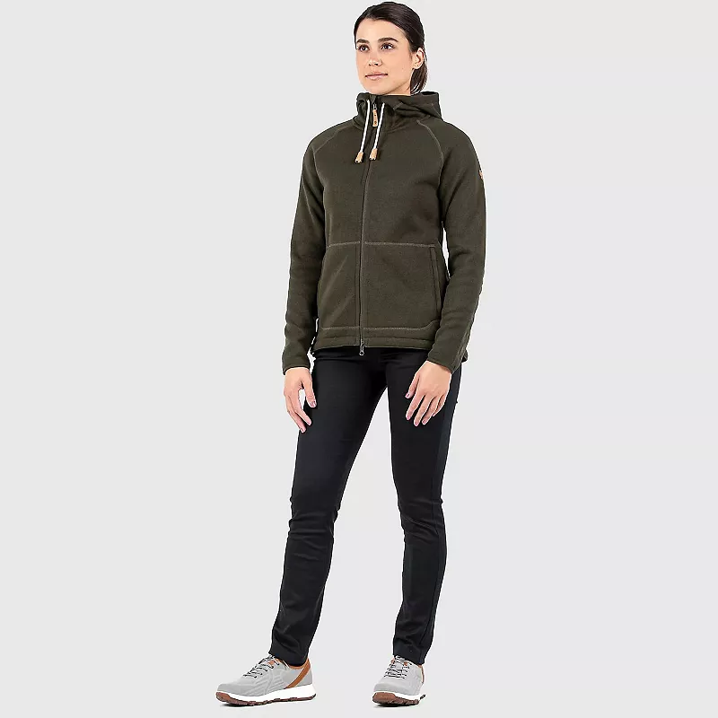 

Женская флисовая толстовка Fjallraven Ovik, цвет Deep Forest
