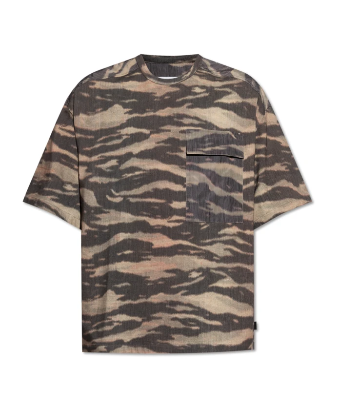 

Футболка оверсайз Jil Sander, коричневый