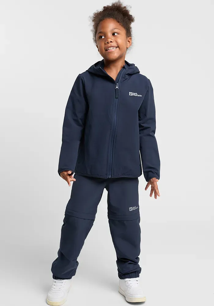 

Куртка из софтшелла Jack Wolfskin "SOLYD JACKET K", с капюшоном, синий