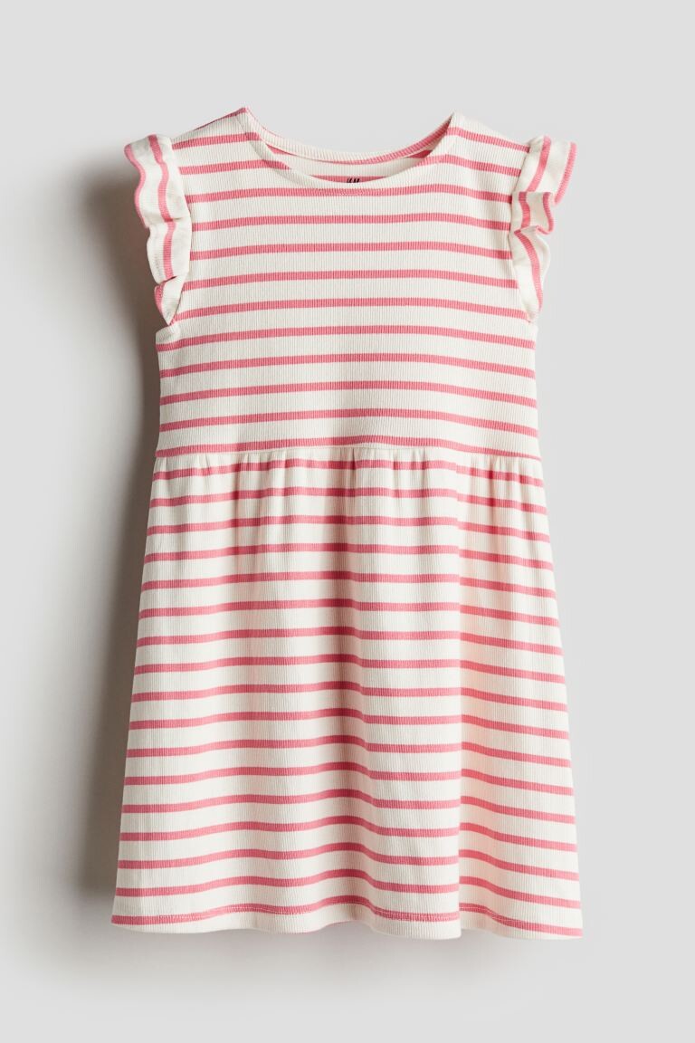 

Платье из джерси в рубчик H&M, белый