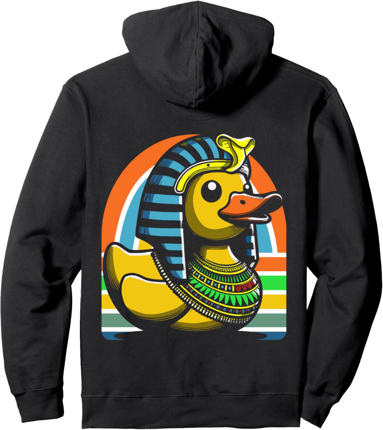 

Толстовка с изображением резиновой уточки Клеопатры и египетской богини Клеопатры Cleopatra Costume Rubber Ducky Egyptology Duck, черный