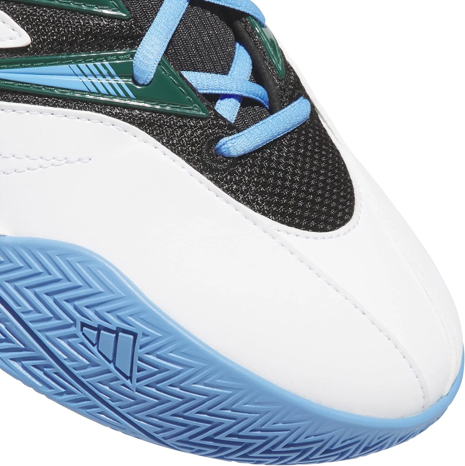 Женские баскетбольные кроссовки Adidas Originals Unisex Certified 3, Ftwr White Collegiate Green Blue Burst — фото 2