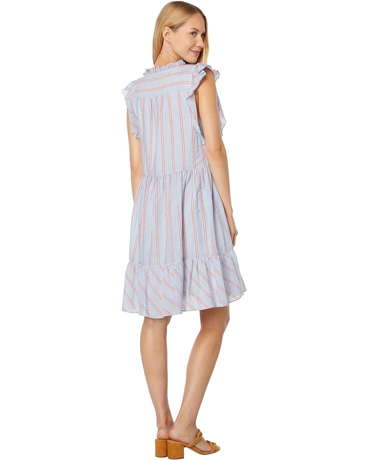 

Платье Lilla P Button-Down Peplum Dress, цвет Tide Stripe
