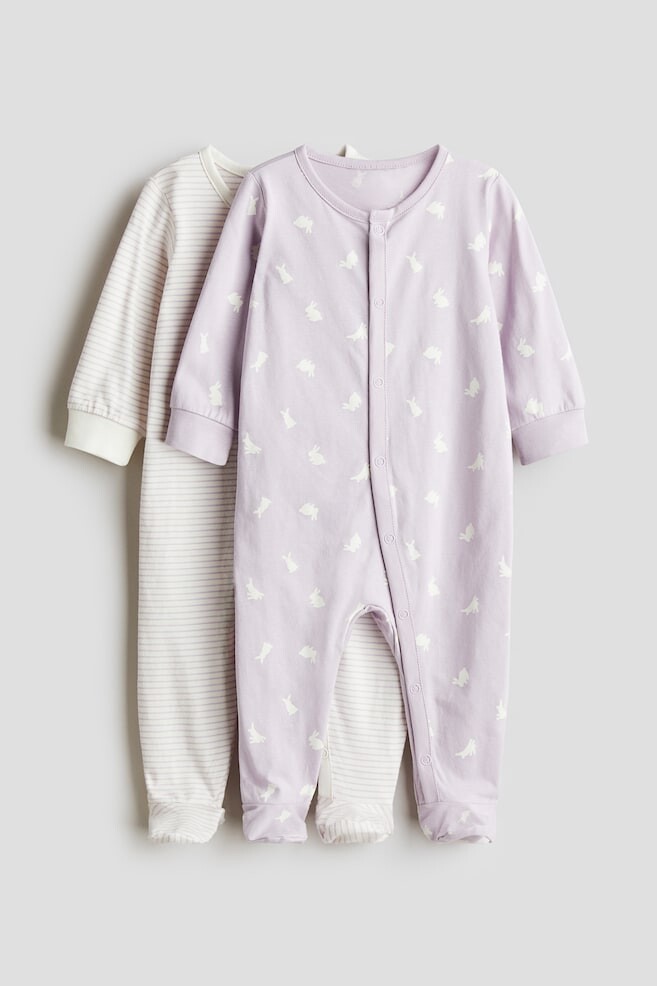 

2 упаковки хлопковых пижам H&M, мультиколор