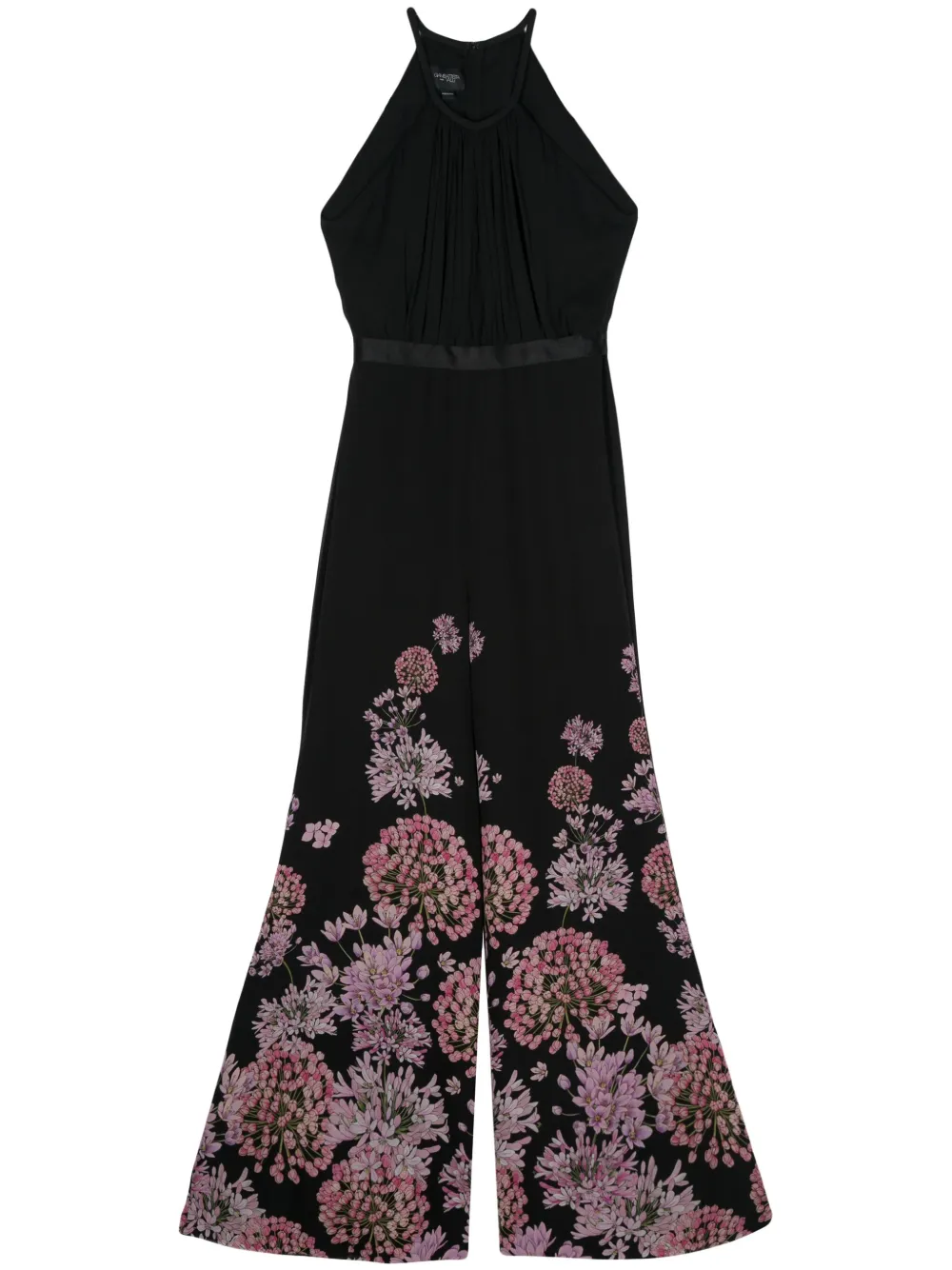 

Шелковый комбинезон Saint-Rémy Giambattista Valli, черный