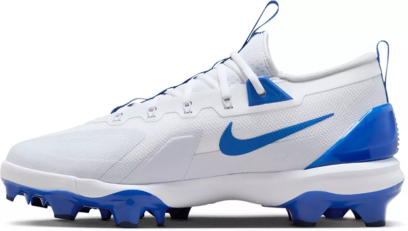 Мужские бейсбольные бутсы Nike Force Zoom Trout 9 Elite MCS, цвет White/Hyper Royal/Grey — фото 4