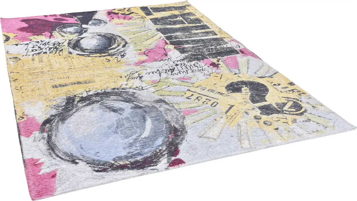 

Ковер Gino Falcone "Cosima-107", прямоугольный, жаккардовый ковер плоского переплетения, с пряжей шенилл, современный дизайн 130х190 см, цвет bunt